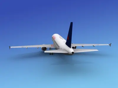 Airbus A320 Air Canada 2 3D model