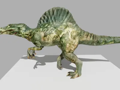 Spinosaurus Dinosaur Low-poly 3D model