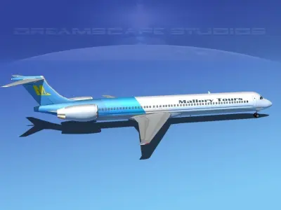 Douglas MD-80 Mallory Tours 3D model