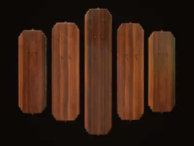 Stands for flinlock katars Free low-poly 3D model
