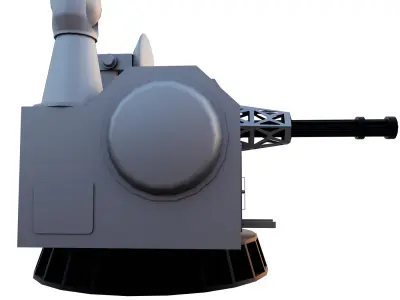 Type 1130 CIWS Free low-poly 3D model