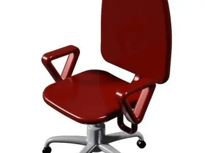 Classic Office Chair Low-poly 3D model