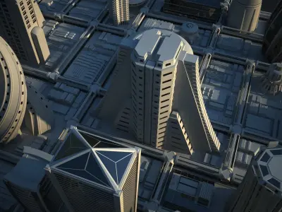 Future City Maya 3D model