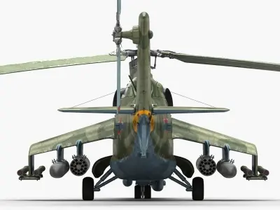 Mil Mi-24P Hind F Low-poly 3D model