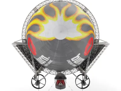 Advertising Zeppelin Burn 3D model