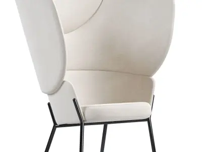 Wam 1571 Armchair By Bross Italy 3D model