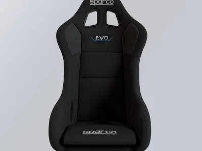 Racing Car Seat Sparco EVO 3D model