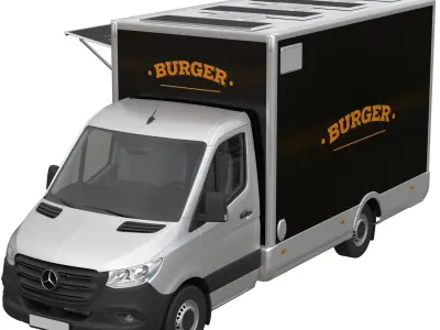 Sprinter Food Truck 3D model