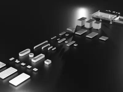 The SciFi Panels KitBash Low-poly 3D model