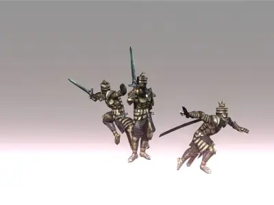 Sword combos for Iclone 3D model
