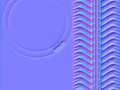 Low poly Wheel tire Low-poly 3D model