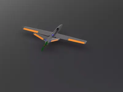 Unmanned Aerial Vehicle 3D print model