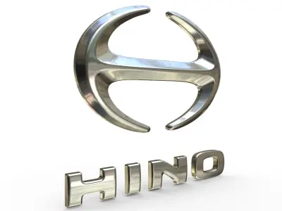 hino logo 3D model
