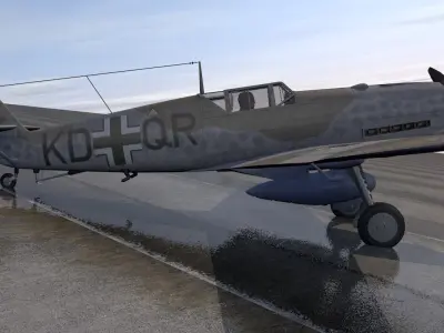 Messerschmitt Bf-109T-1 Toni 3D model