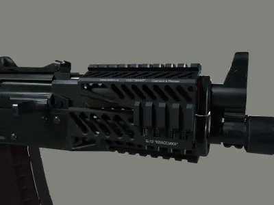 AK B-11 Zenit handguard  Low-poly 3D model