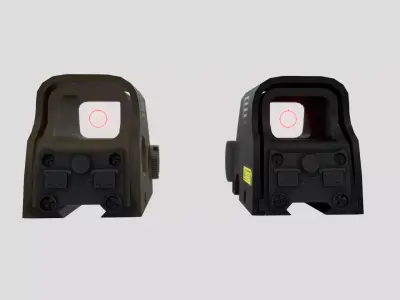 EOTech XPS3 Holographic Sight Low-poly 3D model