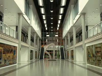 interior mall 3D model