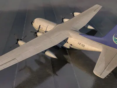 Lockheed H-100 Hercules 3D model