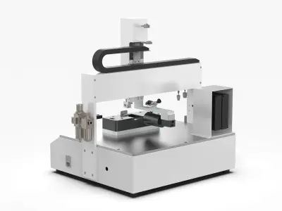 Semi Automatic Vision Glue Dispenser 3D model