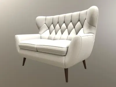 Two seater sofa Voss Free 3D model