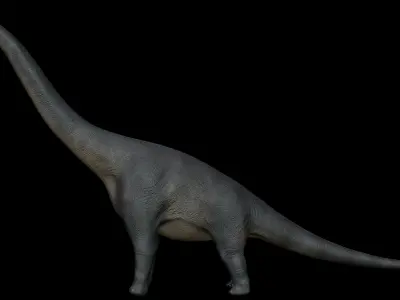 Brachiosaurus dinosaur Low-poly 3D Model  Low-poly 3D model