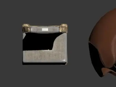 Furniture Set 2 egg shaped chair Free low-poly 3D model
