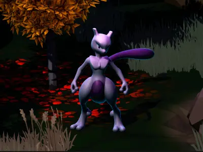 Kanto Legenday Pokemon Pack Low-poly 3D model