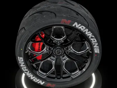 Nankang SemiSlick Sportnex AR1 315 30 R18 3D model