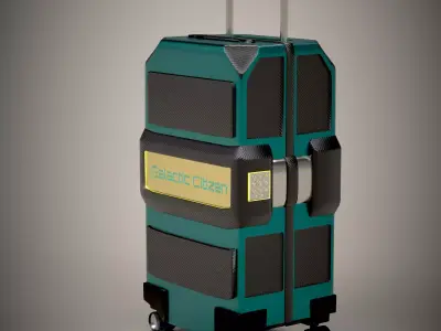 SciFi Suitcase Galactic Citizen with PBR 3D model