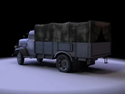 Opel Blitz 1940 Low-poly 3D model