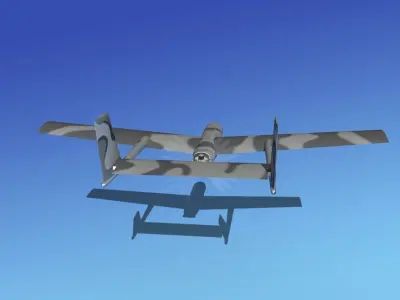 Mohajer 3 Drone V01 3D model