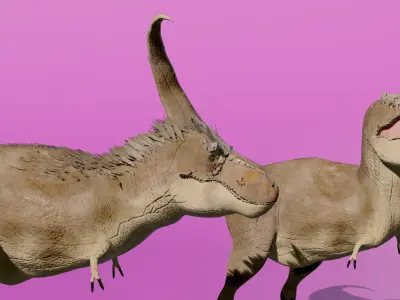 Tirannosaurus Rex scientifically reconstructed 3D model
