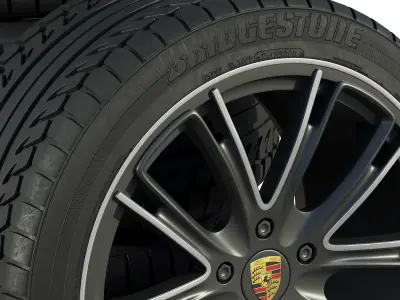 Porsche wheels 3D model