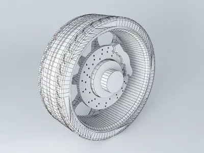 Condor 8 Spoke Grey WD003 Free 3D model