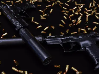 P22 Gun - Asset 3D model