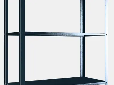 HYLLIS Shelf part Low-poly 3D model