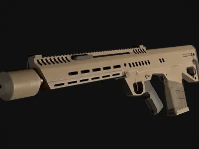 RM227 Assault Rifle  Low-poly 3D model