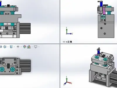 Clever z axis transverse mechanism 3D model