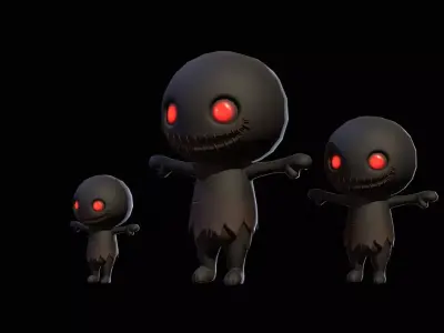 ChibiManiac8Pack1 Low-poly 3D model