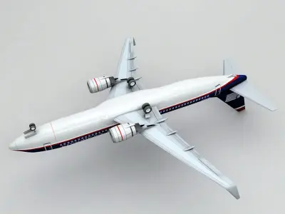 Boeing 737-800 NG Airliner - US Airways 3D model