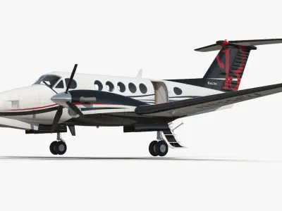 Beechcraft Super King Air 250 3D Model