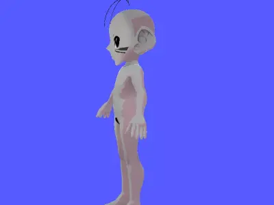 grom alien creature from theplanet secola Low-poly 3D model