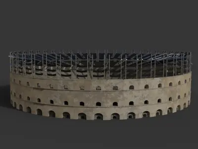 Gladiator Arena Low-poly 3D model