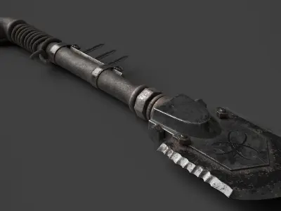 Modifiable Strike Weapon 18 Low-poly 3D model
