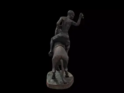 Warrior Rider Low-poly 3D model