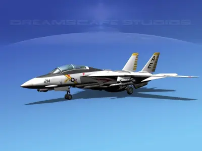 Grumman F-14D Tomcat T13a vf142 3D model