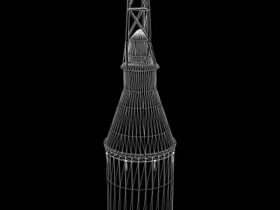 Mercury Redstone 3D model