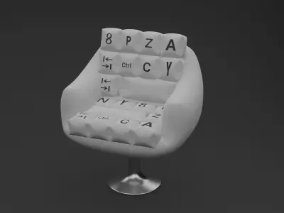 Modern Office Chair Free 3D model