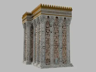 Herods Temple - Old Decrepit Version 3D model