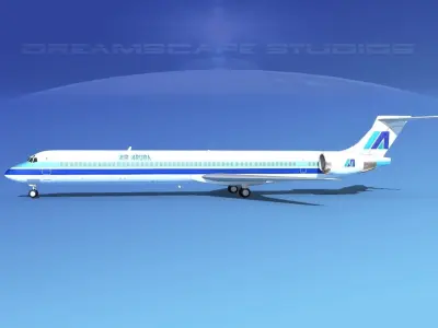 McDonnell Douglas MD-90 Air Aruba 3D model